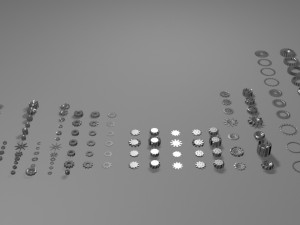 cog mechanism for games 3D 모델
