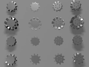 cog mechanism for games 3D Model