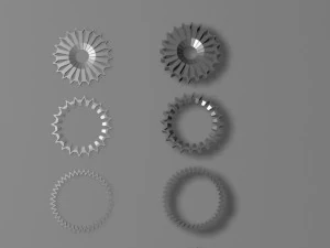 cog mechanism for games 3D Model