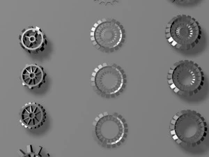 cog mechanism for games 3D Model