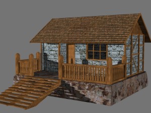 farm house for games 3D Model