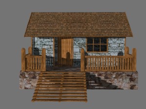 farm house for games 3D Model