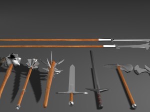 melee 10 models for games 3D 모델