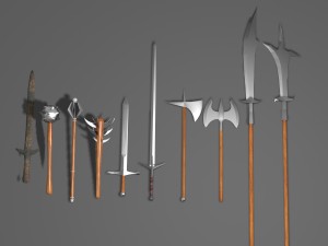 melee 10 models for games 3D Model