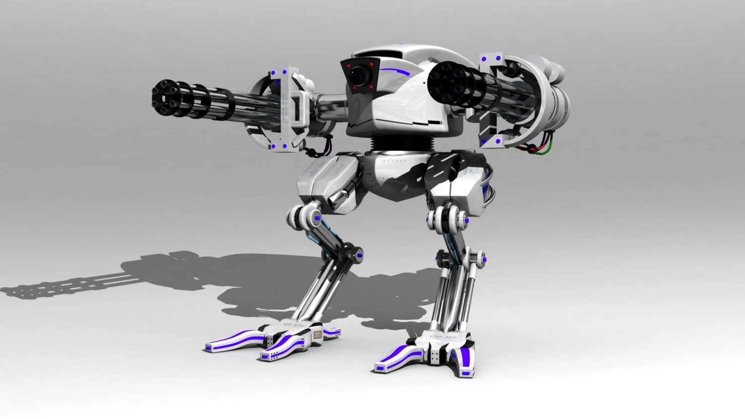 robot ranger 3D Model .c4d .max .obj .3ds .fbx .stl .blend 