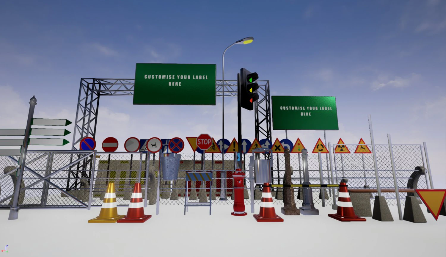 city environment 3D Model .c4d .max .obj .3ds .fbx .stl .blend 