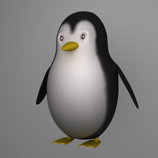 Cute Penguin Modelo 3D In Delfín 3DExport
