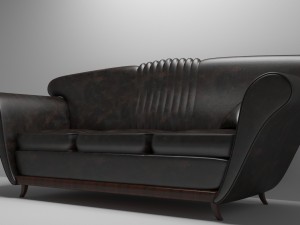 leather sofa 3D Model