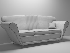 leather sofa 3D Model