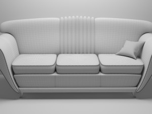 leather sofa 3D Model