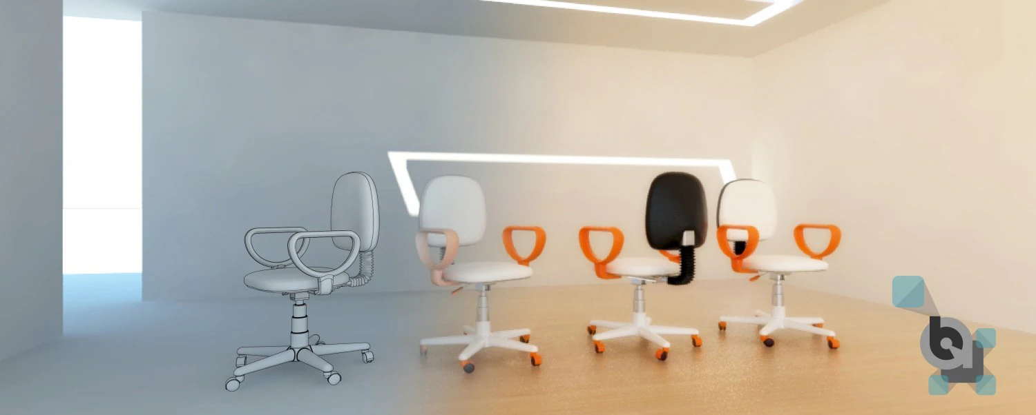 office chair 3D Model .c4d .max .obj .3ds .fbx .stl .blend 