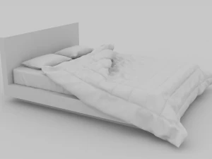 침대 3D 모델