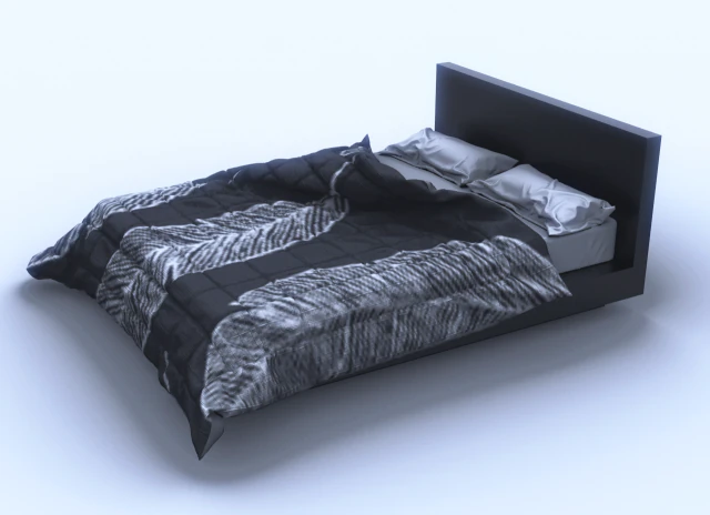 침대 3D 모델 .c4d .max .obj .3ds .fbx .stl .blend 