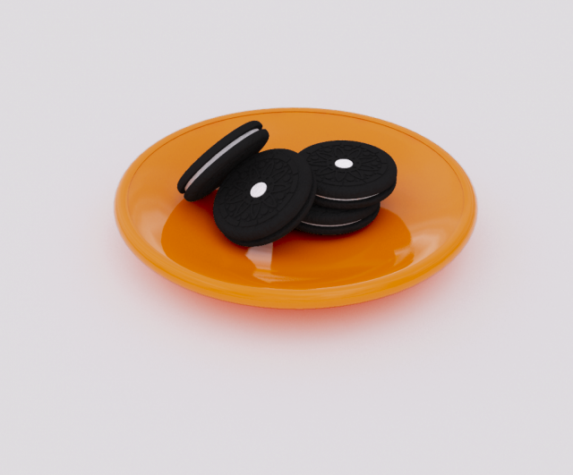 cookie 3D 모델 .c4d .max .obj .3ds .fbx .stl .blend 