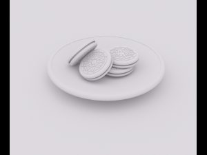 cookie 3D 모델