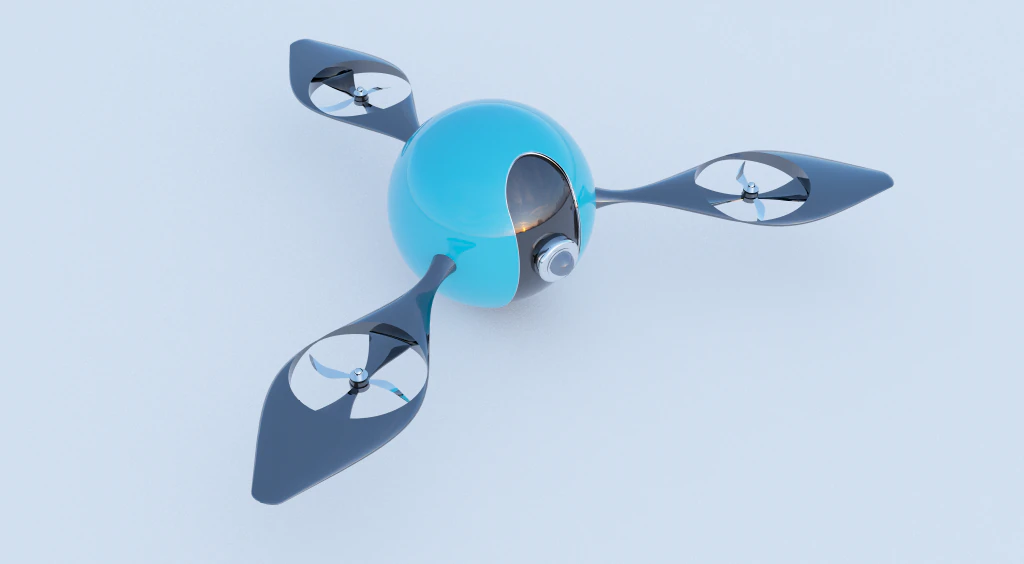 drone 3D Model .c4d .max .obj .3ds .fbx .stl .blend 