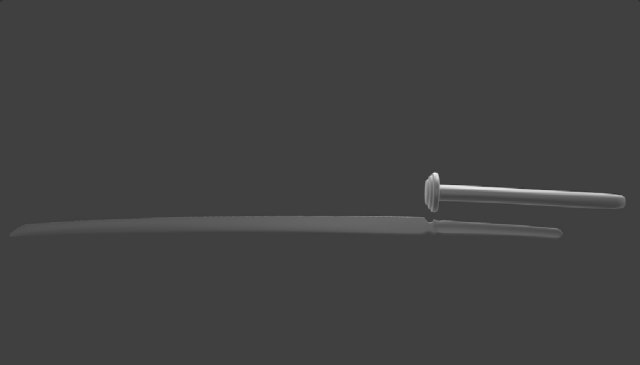 basic katana 3D Model .c4d .max .obj .3ds .fbx .stl .blend 