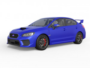 Subaru Impreza WRX STI 2019 3D 模型
