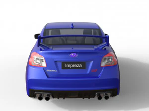Subaru Impreza WRX STI 2019 3D Model