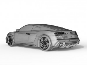 Audi R8 2019 Model 3D