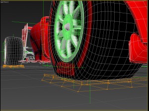 formula 1 car rigged Model 3D