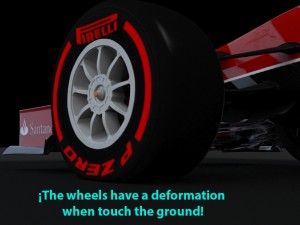 formula 1 car rigged Model 3D