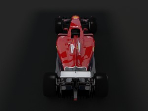formula 1 car rigged Model 3D