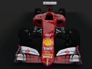 formula 1 car rigged Model 3D