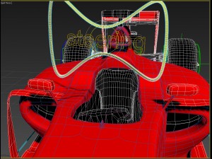 formula 1 car rigged Model 3D