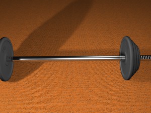 body builder weights 3D 모델
