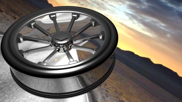 car rim2 3D Modell .c4d .max .obj .3ds .fbx .stl .blend