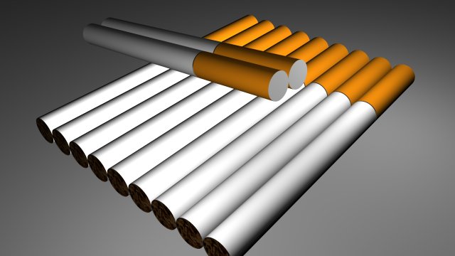 ciggarate 3D 모델 .c4d .max .obj .3ds .fbx .stl .blend 
