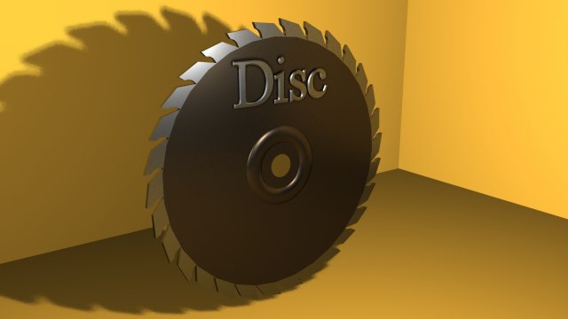 wood disc 3Dモデル .c4d .max .obj .3ds .fbx .stl .blend 