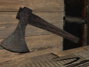 말 도끼 3D 모델