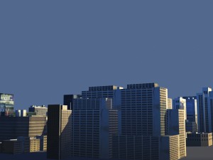city low poly Modello 3D