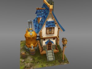 fantasy house 2 3D 모델