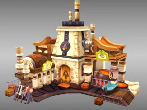 ferreiro desenho animado Modelo 3D