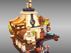 blacksmith toon Modelo 3D