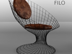 armchair desiree filo 3D Model