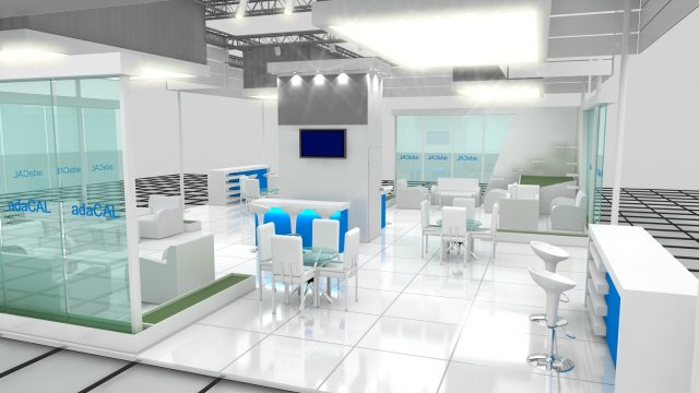 adacal exhibition design 3D Model .c4d .max .obj .3ds .fbx .stl .blend 