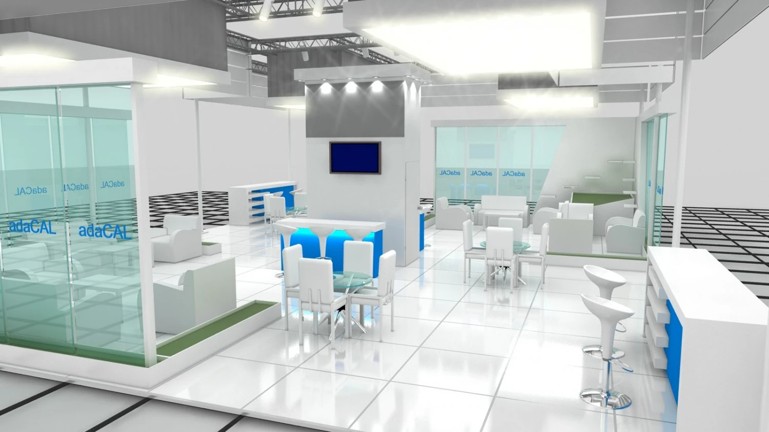 adacal exhibition design 3D Model .c4d .max .obj .3ds .fbx .stl .blend 