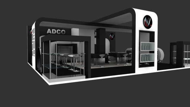 adco exhibition stand design adco Model 3D .c4d .max .obj .3ds .fbx .stl .blend 