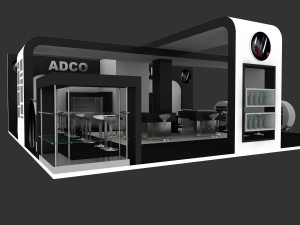 adco exhibition stand design adco 3Dモデル