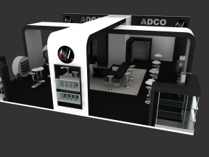 adco exhibition stand design adco Model 3D
