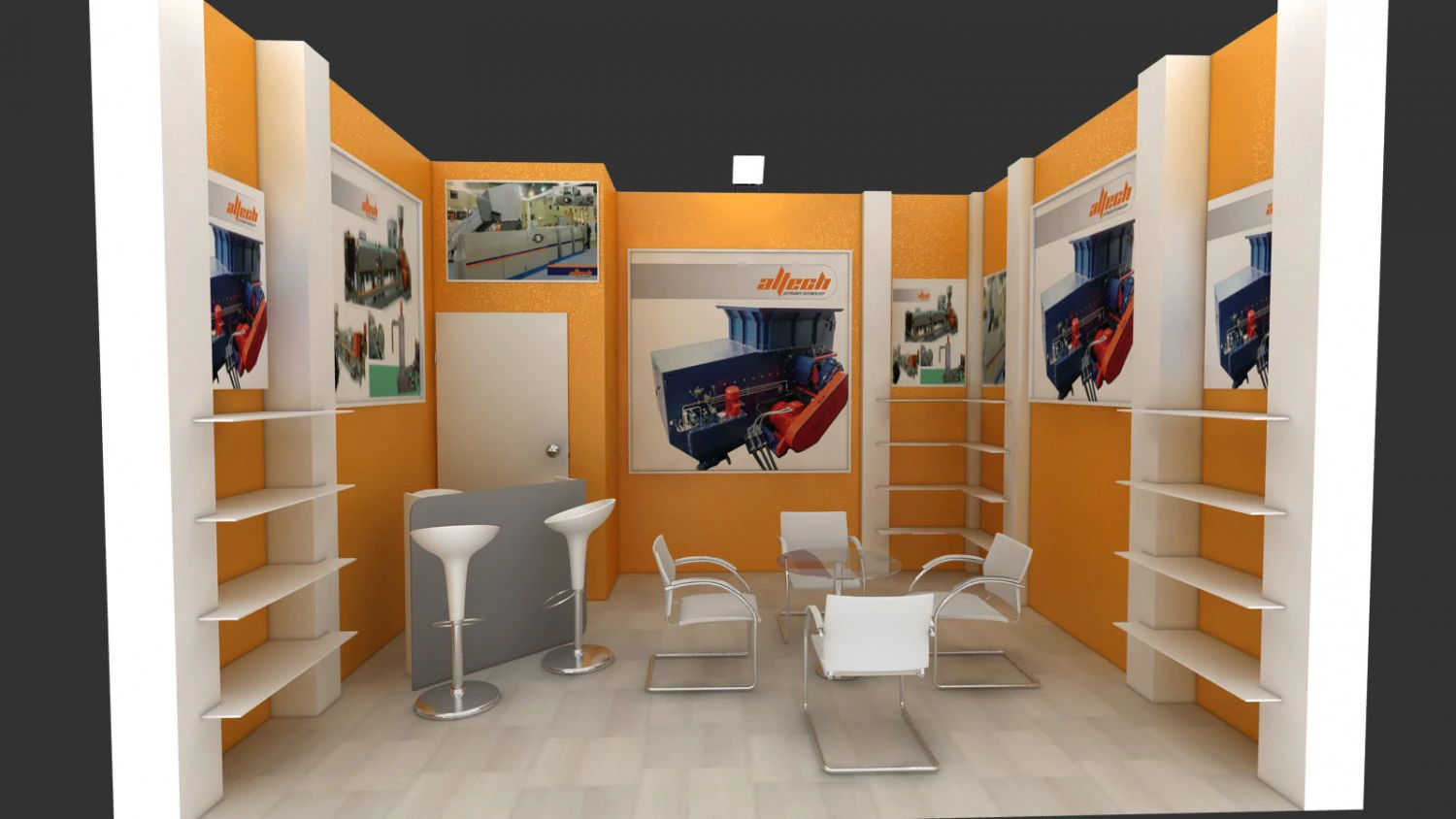 adm exhibition stand design 3D Model .c4d .max .obj .3ds .fbx .stl .blend 
