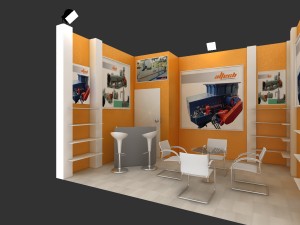adm exhibition stand design Modelo 3D