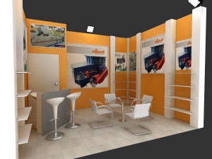 adm exhibition stand design Modelo 3D