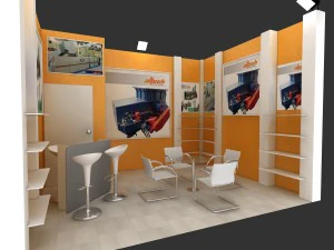 adm exhibition stand design 3D Model