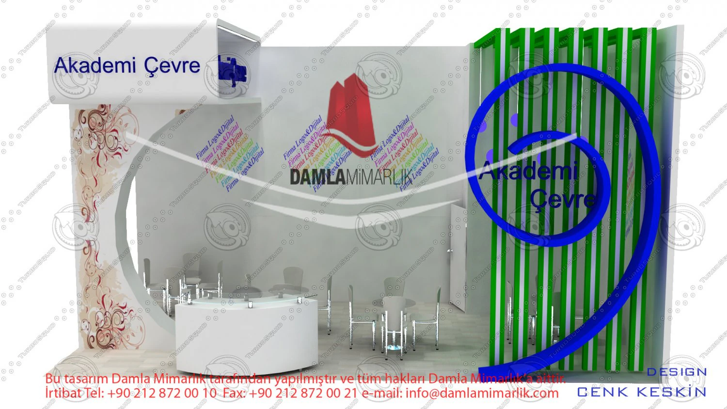Академия Евр 3D Модель .c4d .max .obj .3ds .fbx .stl .blend 