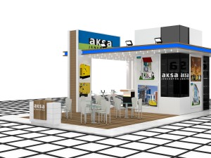 aksa jeneratr exhibition design 3Dモデル